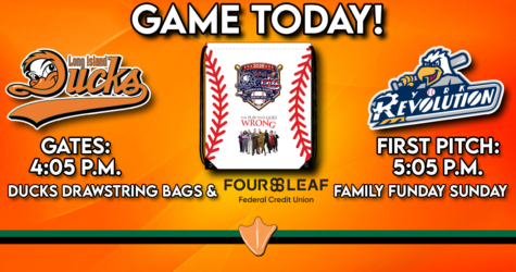 GAME TODAY: DUCKS DRAWSTRING BAGS + FOURLEAF FAMILY FUNDAY SUNDAY!