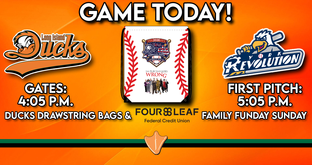GAME TODAY: DUCKS DRAWSTRING BAGS + FOURLEAF FAMILY FUNDAY SUNDAY!