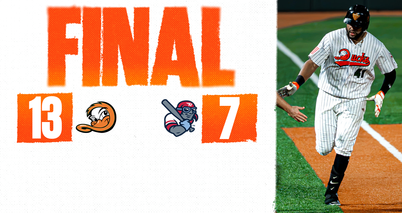 TWO BIG INNINGS LIFT DUCKS OVER FLYING BOXCARS