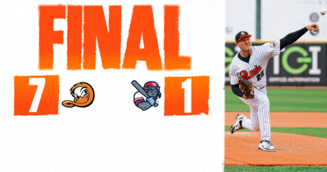 DUKCS WIN FIFTH STRAIGHT BEHIND FIVE-RUN FIRST INNING
