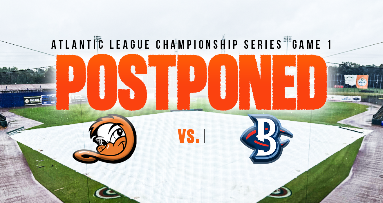 ATLANTIC LEAGUE CHAMPIONSHIP SERIES GAME ONE POSTPONED