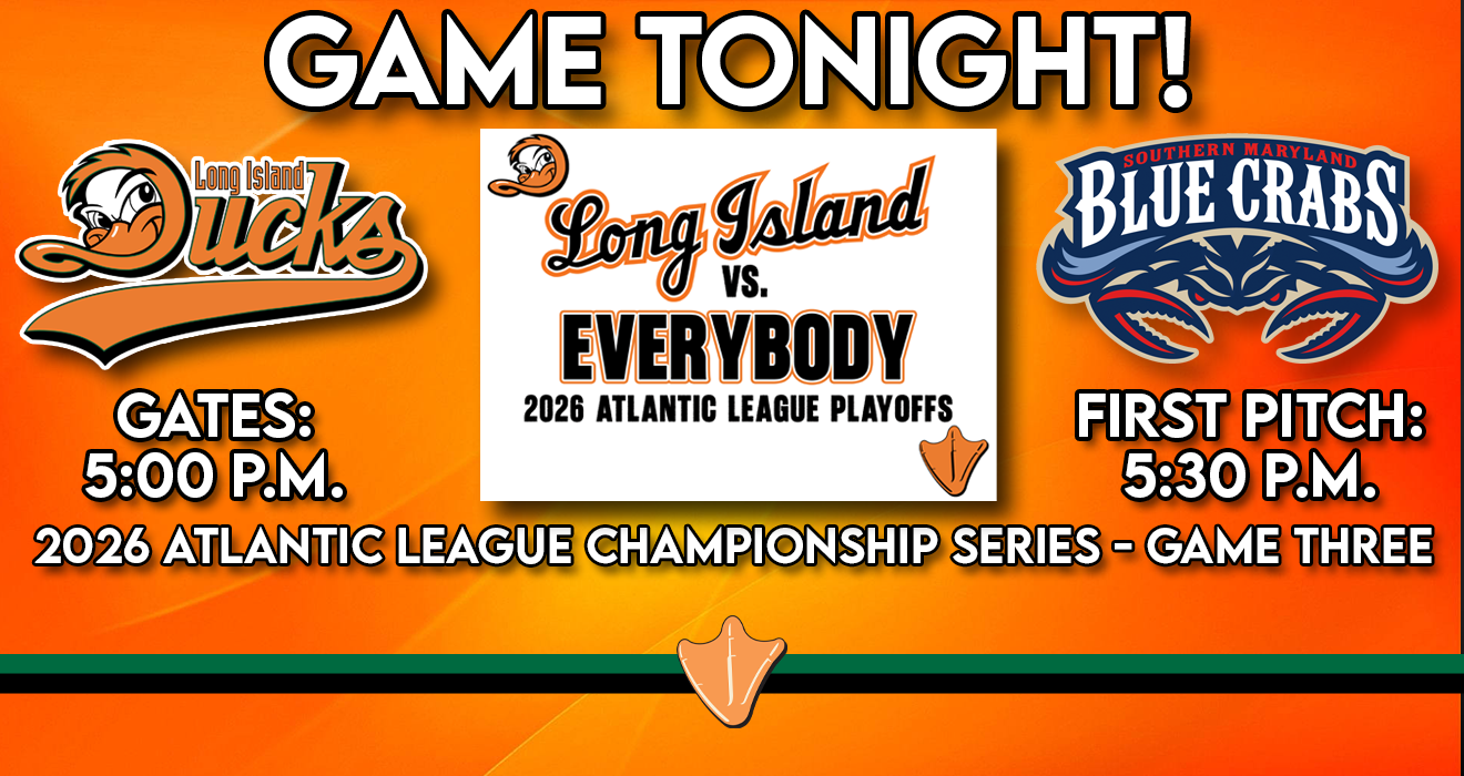 GAME TONIGHT: ATLANTIC LEAGUE CHAMPIONSHIP SERIES – GAME THREE