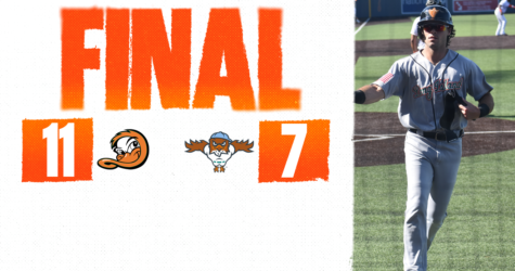 DUCKS ALONE IN FIRST WITH WIN OVER FERRYHAWKS
